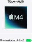 Apple MacBook Air M4 24GB 512GB SSD macOS 13" Taşınabilir Bilgisayar Gümüş MC654TU/A